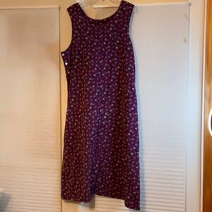 Vintage Purple Corduroy Dress Cotton Long Maxi Fall Large Serengeticatalog.com